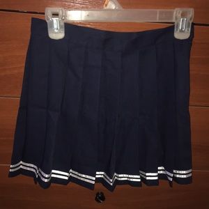 Womens school girl skirt Japanese high waist pleated skirt tennis pleated